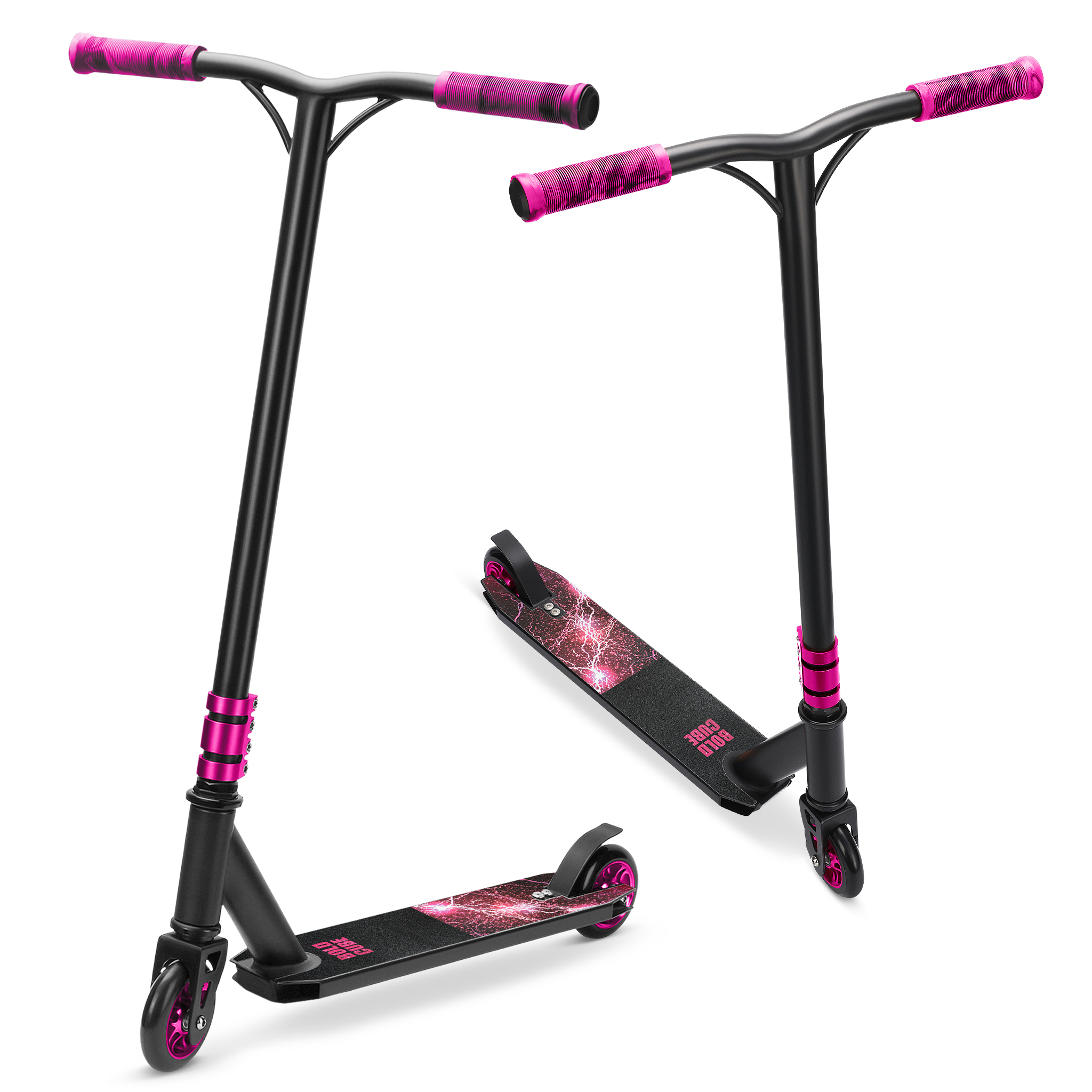 Trotinet za decu Stunt Deluxe scooter Pink Storm 2 točka do 100 kg roze Bold Cube