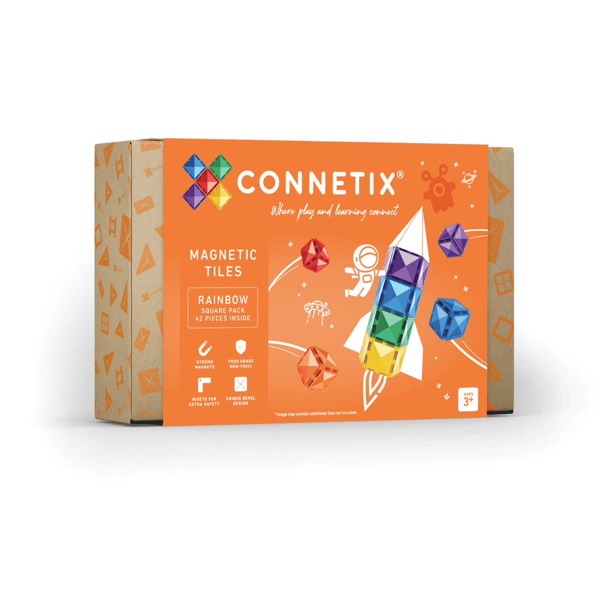 Magnetni konstruktor  Rainbow Sqare pack 42 dela Connetix