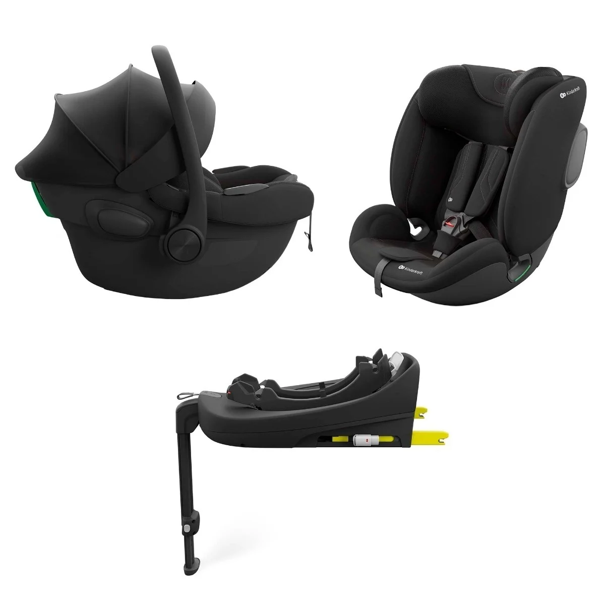 Auto sedište set I-Lite I-Fix Endura Safe sa IsoFix bazom Black Kinderkraft