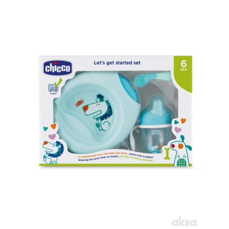 Pribor za jelo 6m+ plavi Chicco