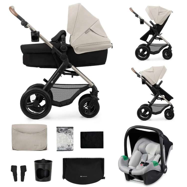 Kolica za bebe 3 U 1 Moov 2 Moonlight Grey Kinderkraft