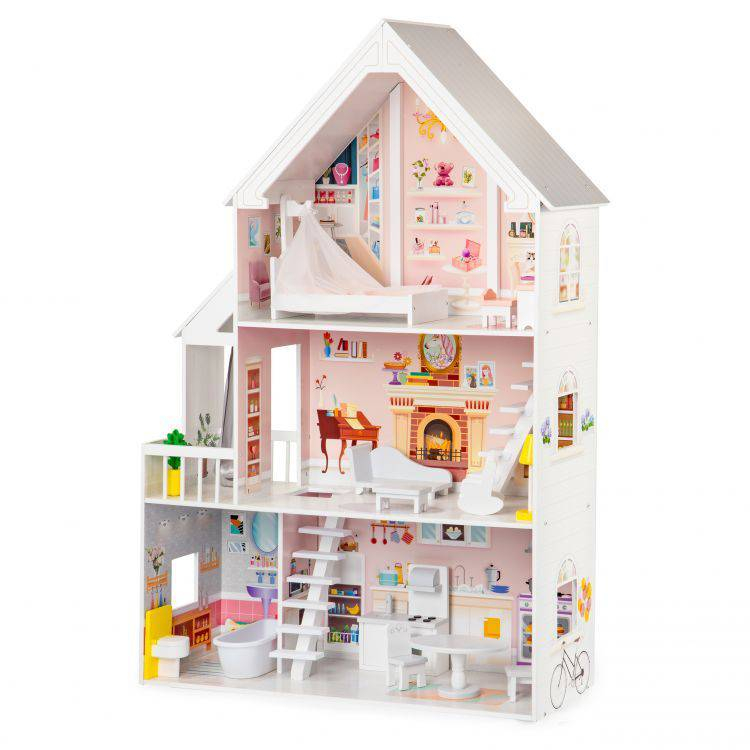 Drvena kućica za lutke XXL Dolls residence Eco Toys