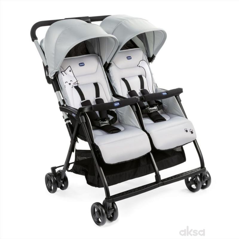 Kolica za blizance Ohlala Silver Cat Chicco