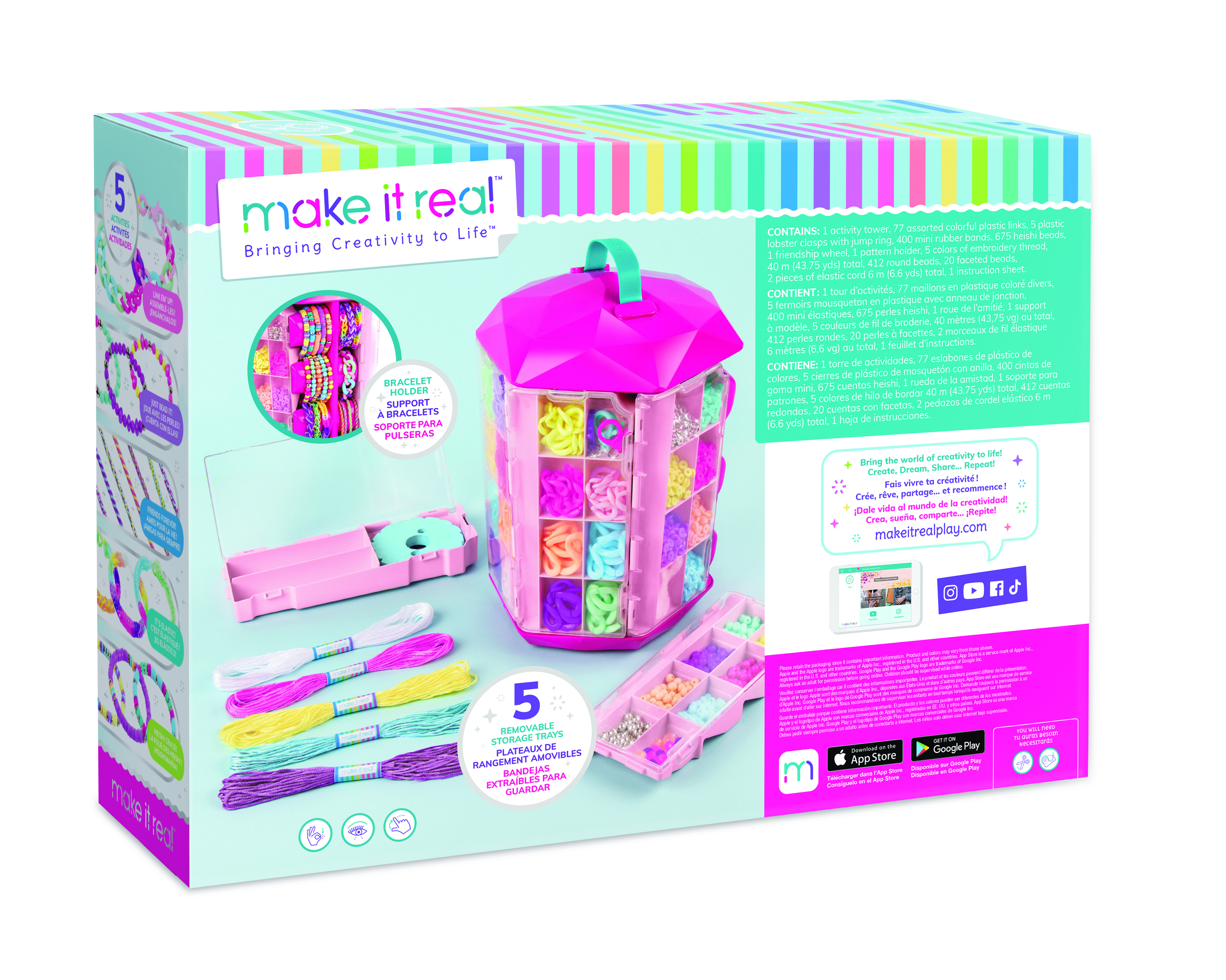 Set za perle Kreativni toranj 5 u 1 Make it real
