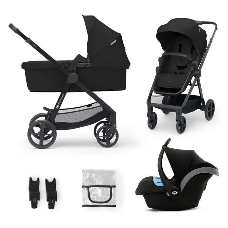 Kolica za bebe 3 U 1 Newly Classic Black Kinderkraft