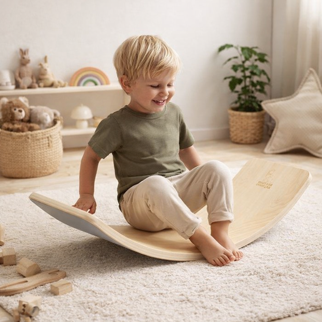 Drvena balans daska siva Rastimo zajedno