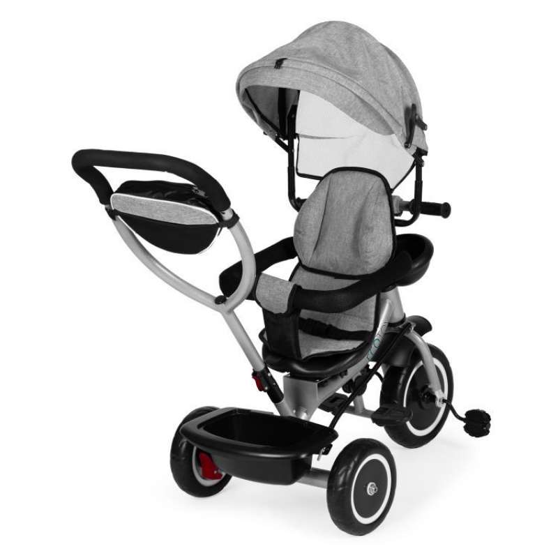 2u1 tricikl sa rotirajućim sedištem i sklopivom tendom Gray Eco Toys