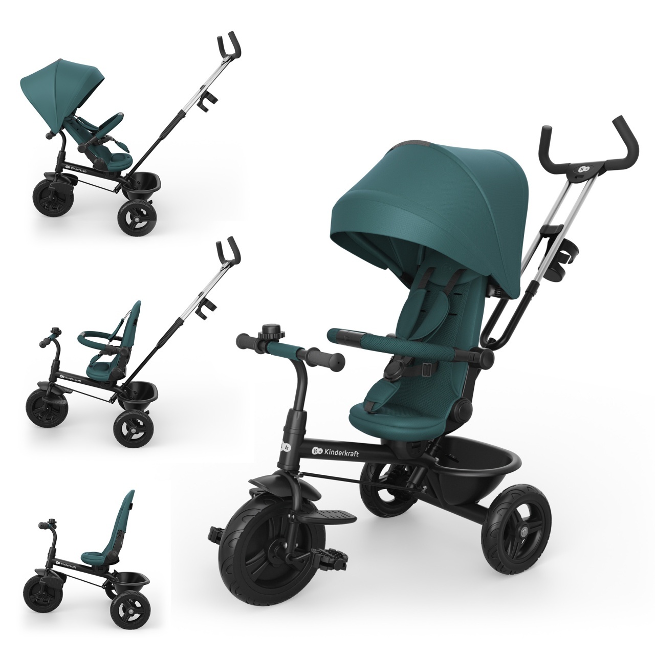 Tricikl Aston 2 Plus Green Kinderkraft