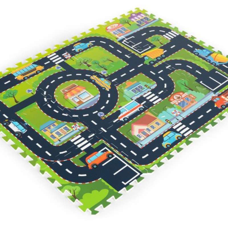 Podloga za igru puzzle City Eco Toys