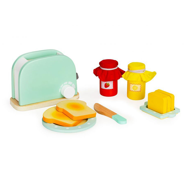 Drveni toster sa aksesoarima 11 elemenata Eco Toys