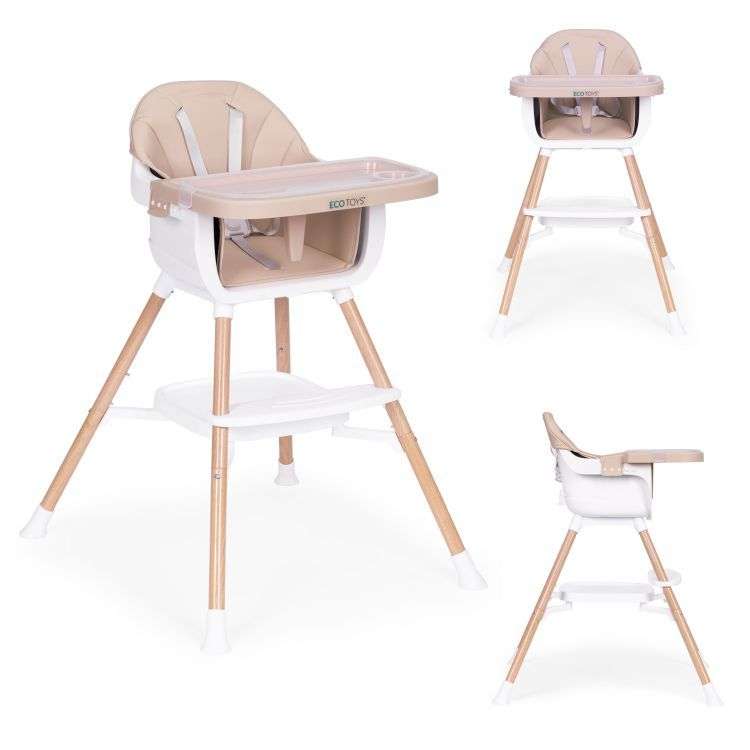 Hranilica za bebe 2u1 Beige  Eco Toys