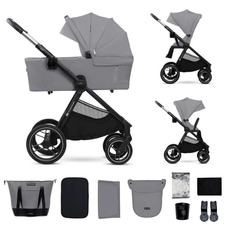 Kolica za bebe  2 u 1 Nea 2 Platinum Grey Kinderkraft