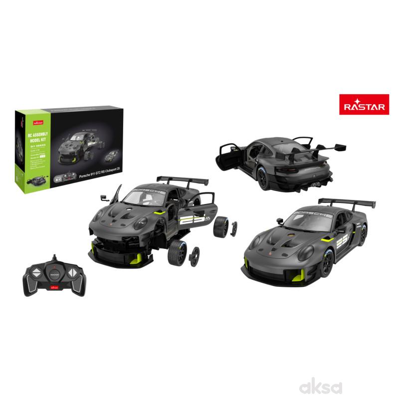 Automobil RC Porsche 911 Building Kits 1:18 siva Rastar