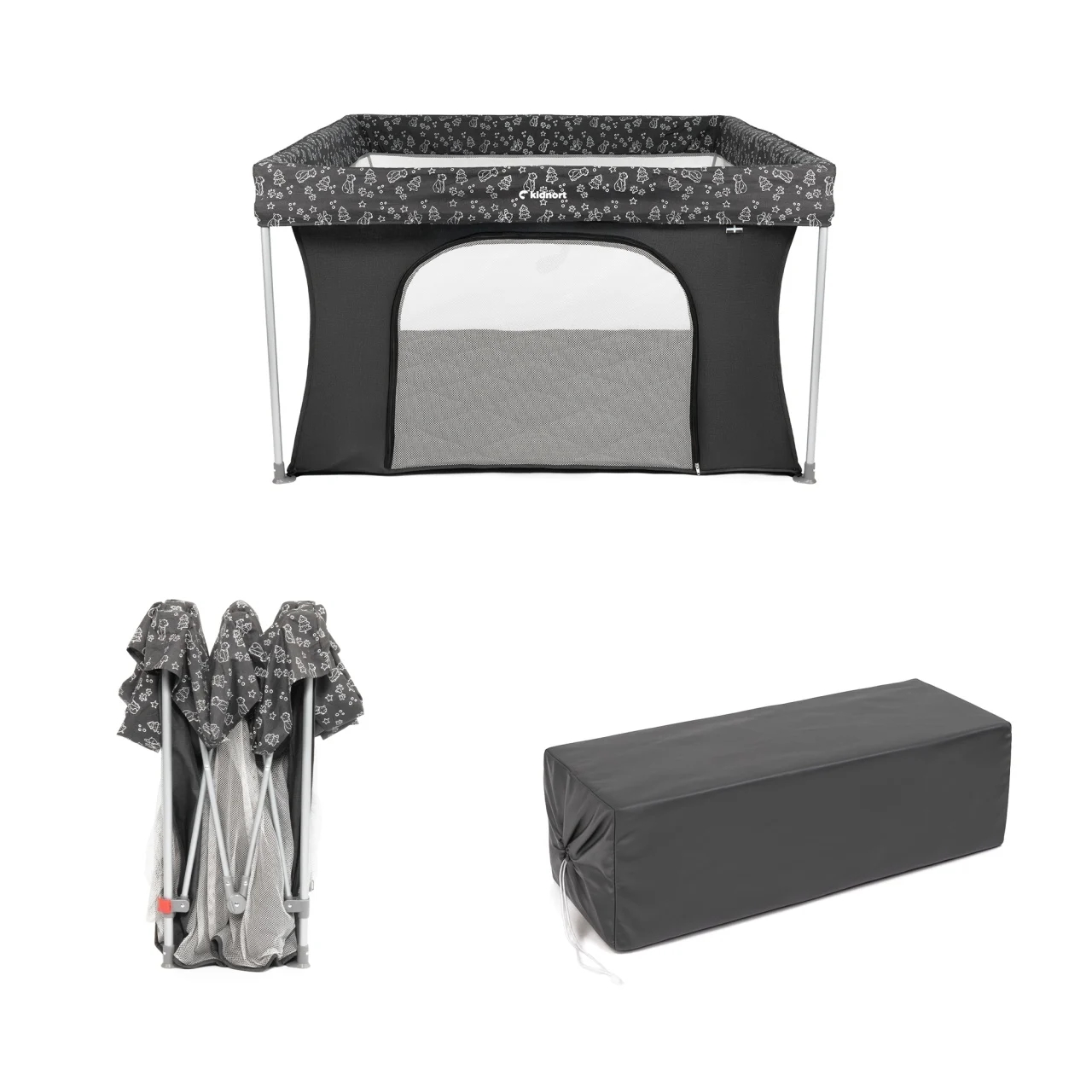 Ogradica Snoen za bebe Grey Kidnort