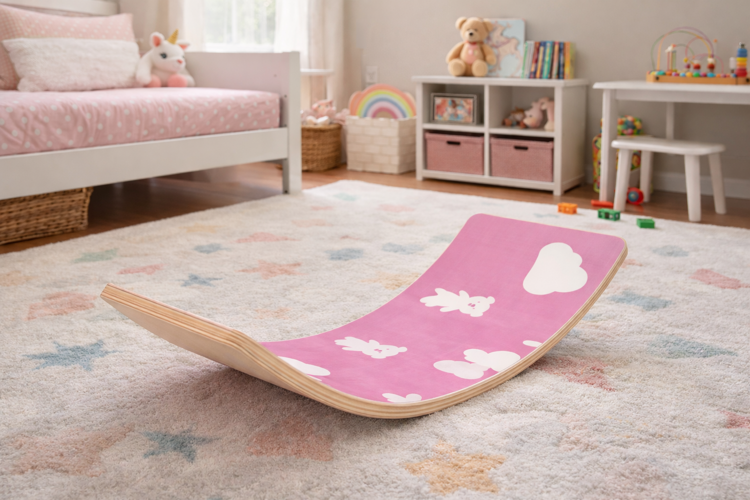 Drvena balans daska devojčica Rastimo zajedno