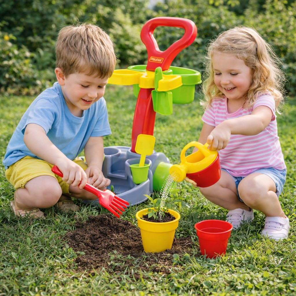Kolica sa baštenskim setom za decu Polesie