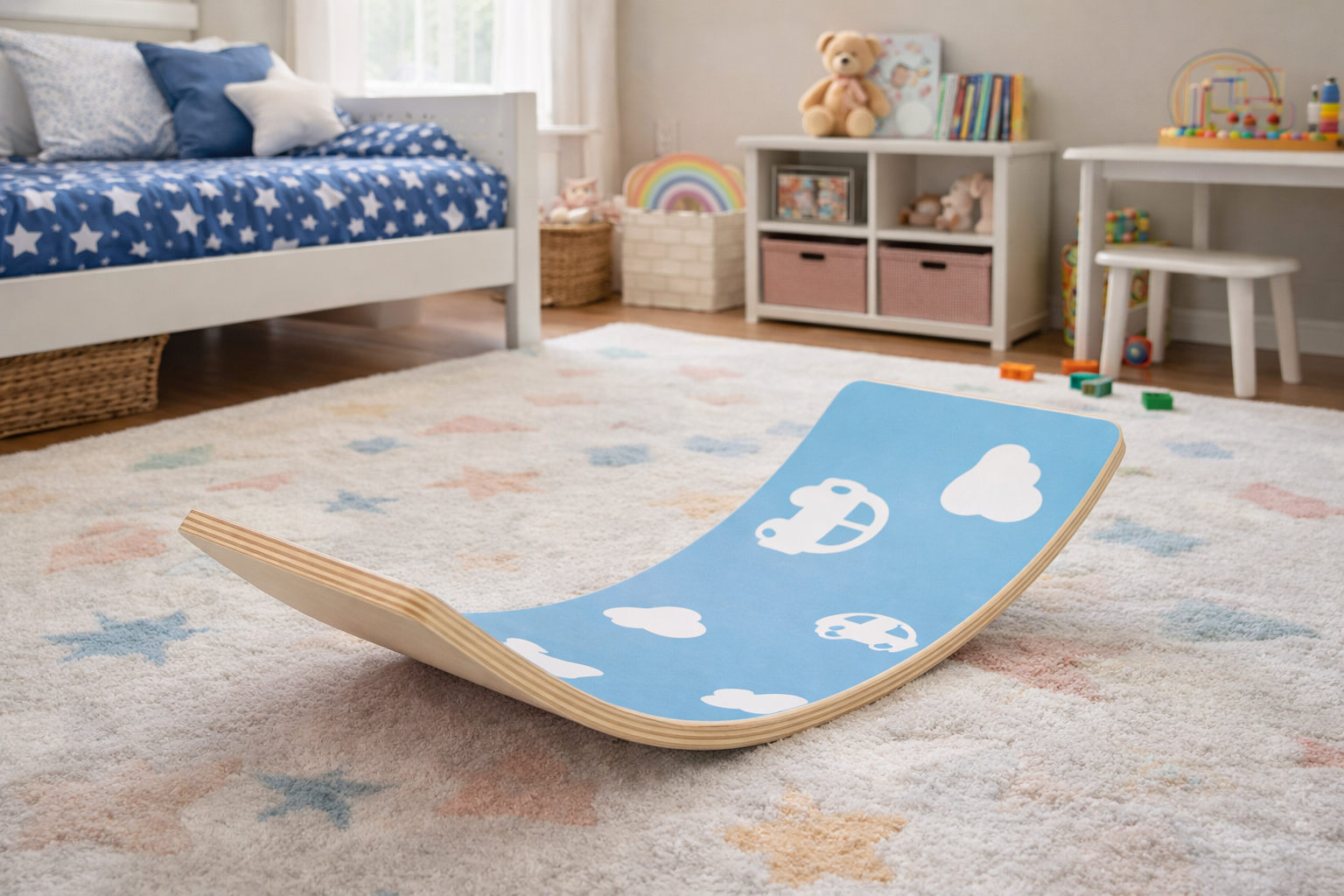 Drvena balans daska dečak Rastimo zajedno