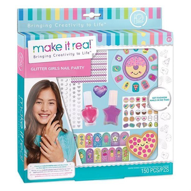 Set za lakiranje Glitter girls nail party Make it real