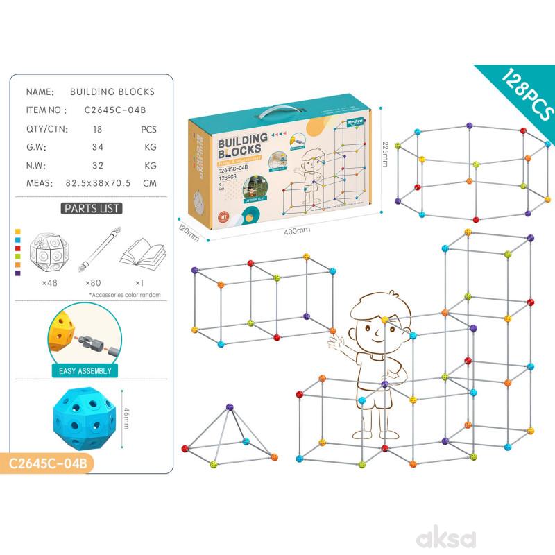 Konstruktor set sa plastičnim cevčicama HK Mini