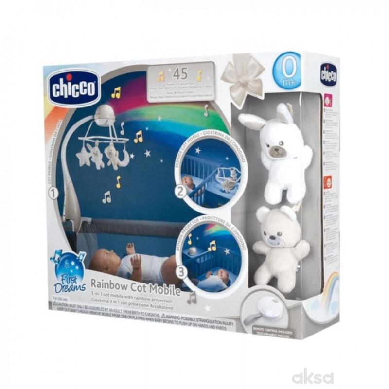 Muzička vrteška sa dugom bež Chicco