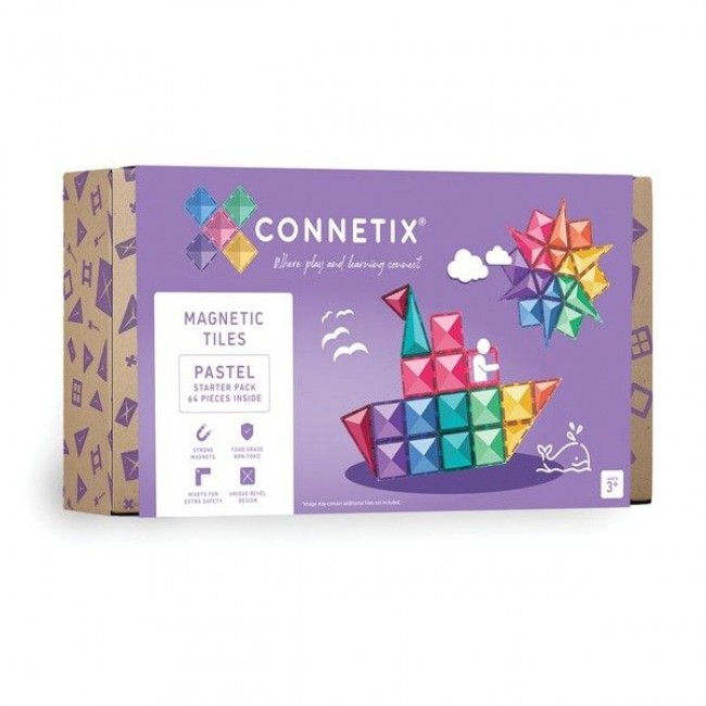 Magnetni konstruktor Pastel 64 dela Connetix