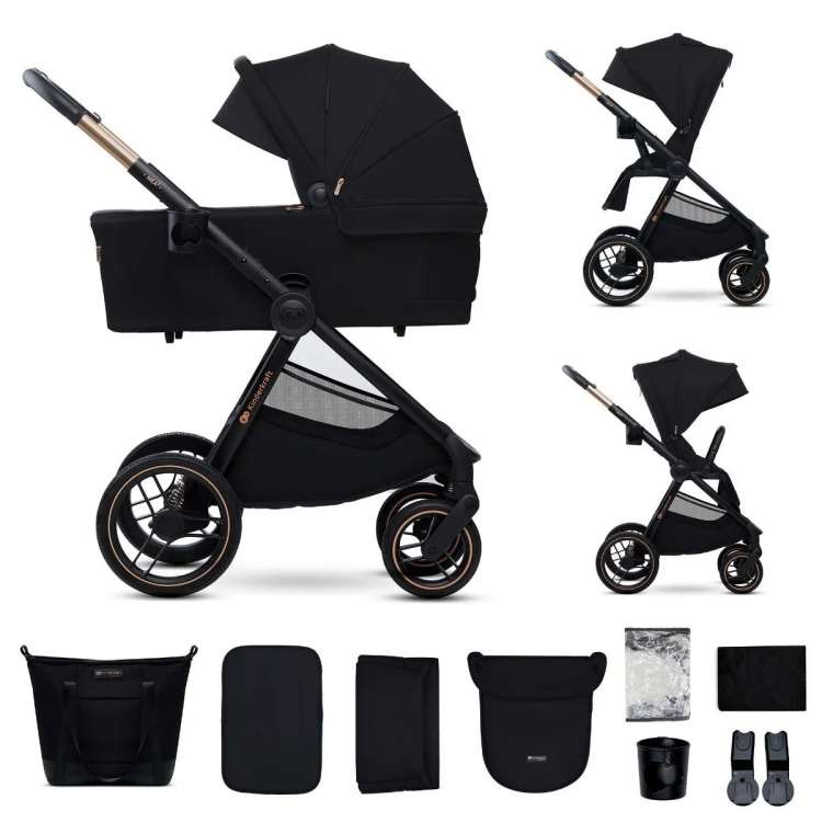 Kolica za bebe 2 u 1 Nea 2 Midnight Black Kinderkraft