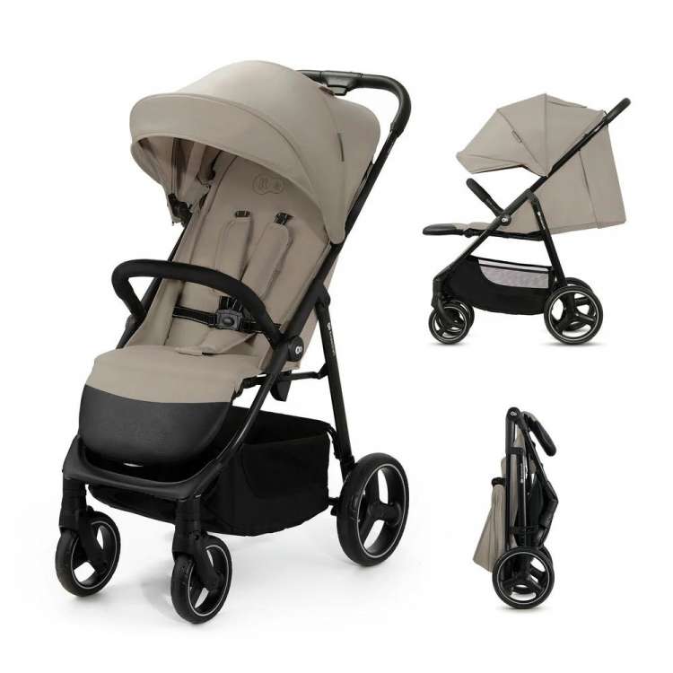  Kolica za bebe Trig 3 Stone Beige Kinderkraft