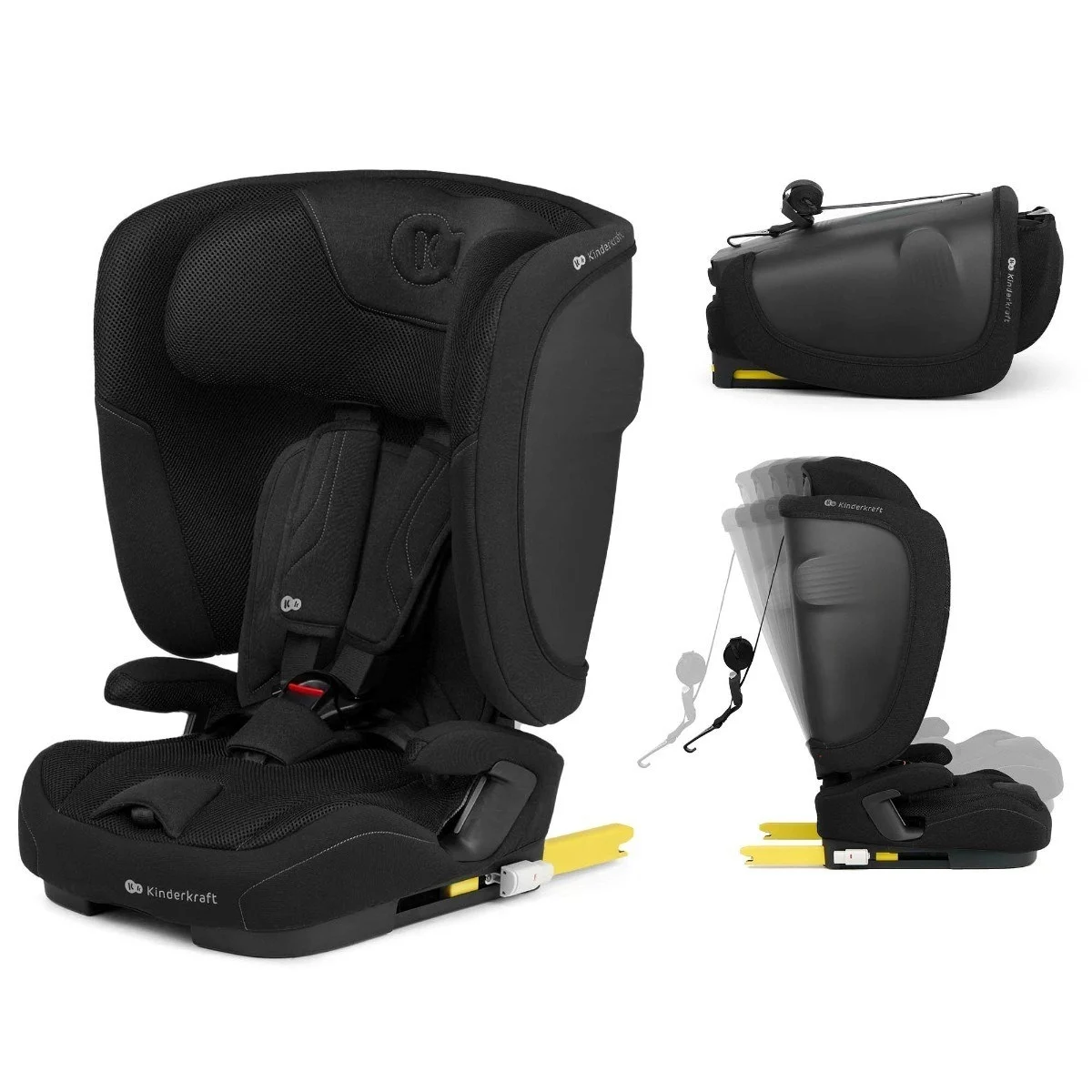 Auto sedište FIX2GO I-Size 76-150CM Black Kinderkraft