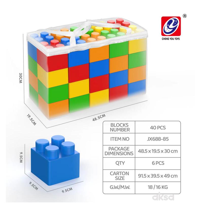 Konstruktor set velike kocke za slaganje HK Mini