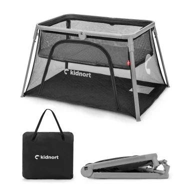 Prenosivi krevetac Bleke 2u1  Black Kidnort