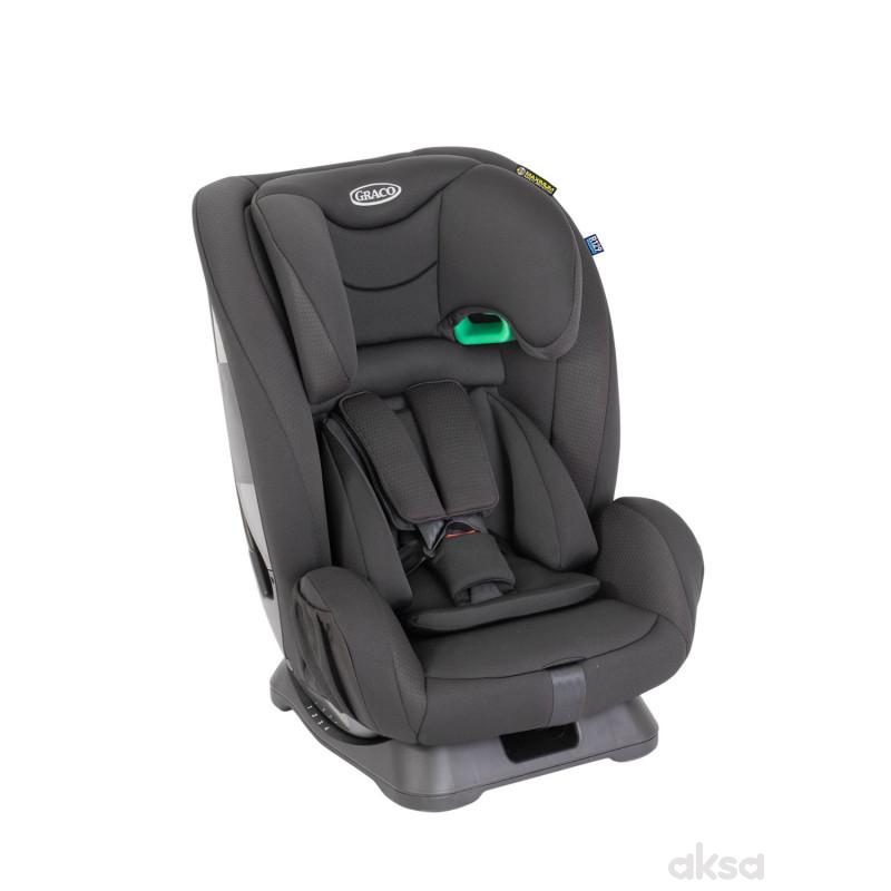 Auto sedište FlexiGrow i-Size 76-145cm Graco oniks siva