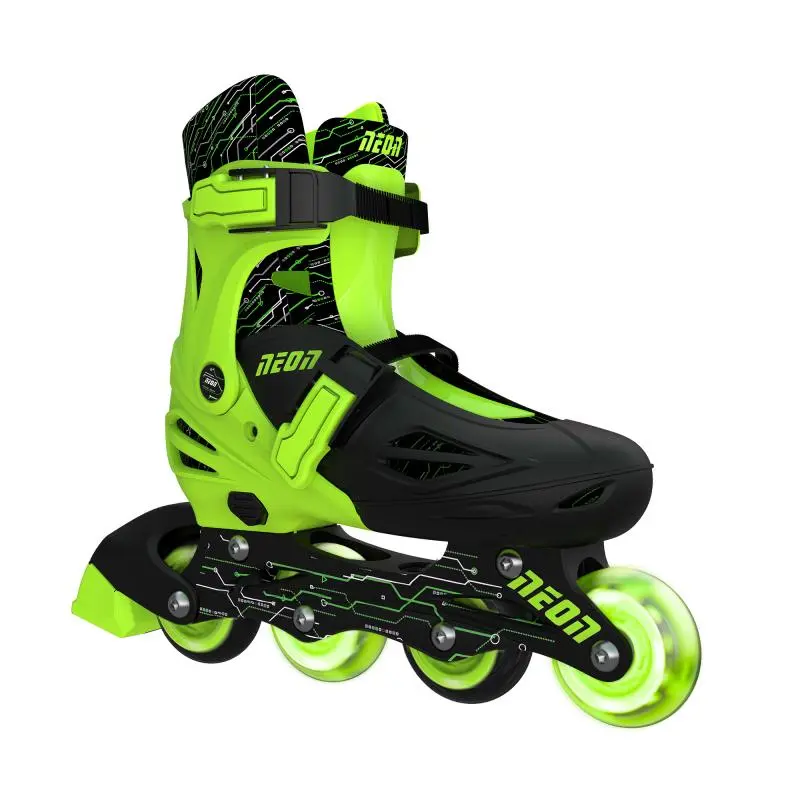 Roleri Neon Inline vel 30-33 zeleni Yvolution